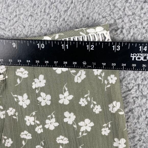 Asos Women's US 4 Green White Polyester Lace Trim Zip Skirt - Picture 4 of 9